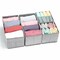 4 Pieces Drawer Organizer Bins – Storage Basket Drawer Dividers for Clothes,Underwear, Socks – Cloth Container Cube Bins for Home Organization, Closet, Shelves, Dresser